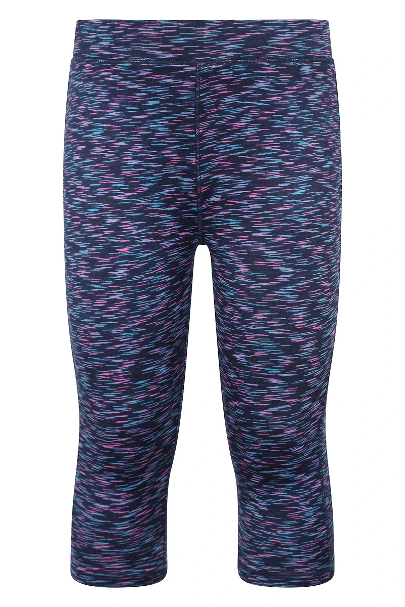 Kayleigh Space Dye Kids Cropped Leggings