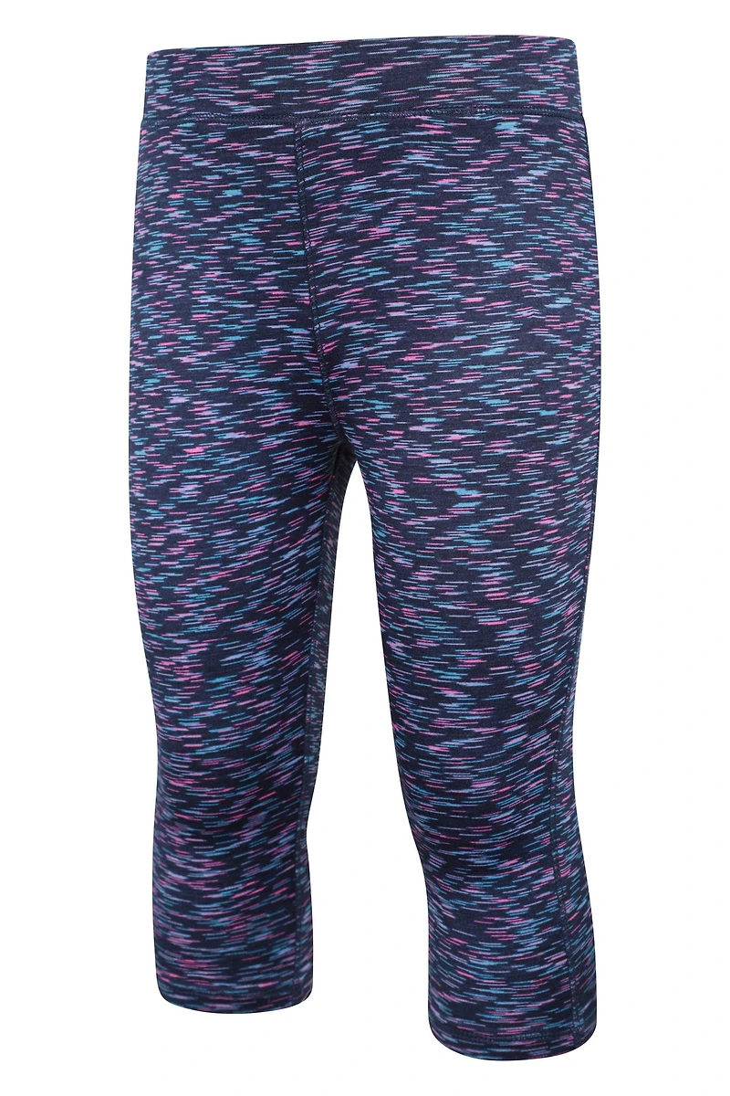 Kayleigh Space Dye Kids Cropped Leggings