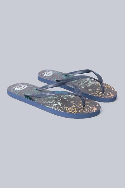 Oceana Mens Printed Flip Flops