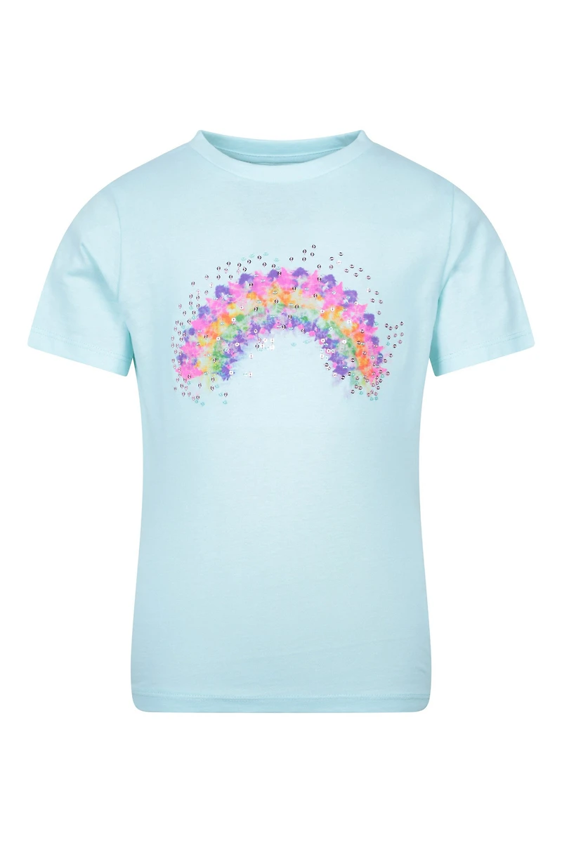 Sequin Rainbow Kids Tee