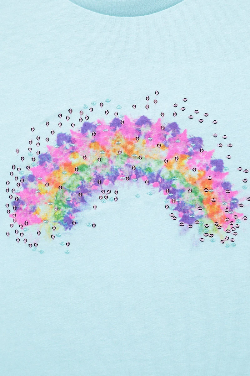 Sequin Rainbow Kids Tee