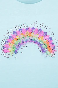 Sequin Rainbow Kids Tee