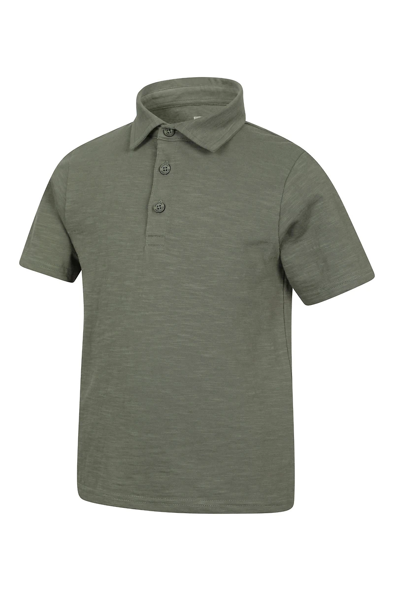 Slub Kids Polo Shirt