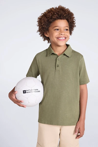 Slub Kids Polo Shirt
