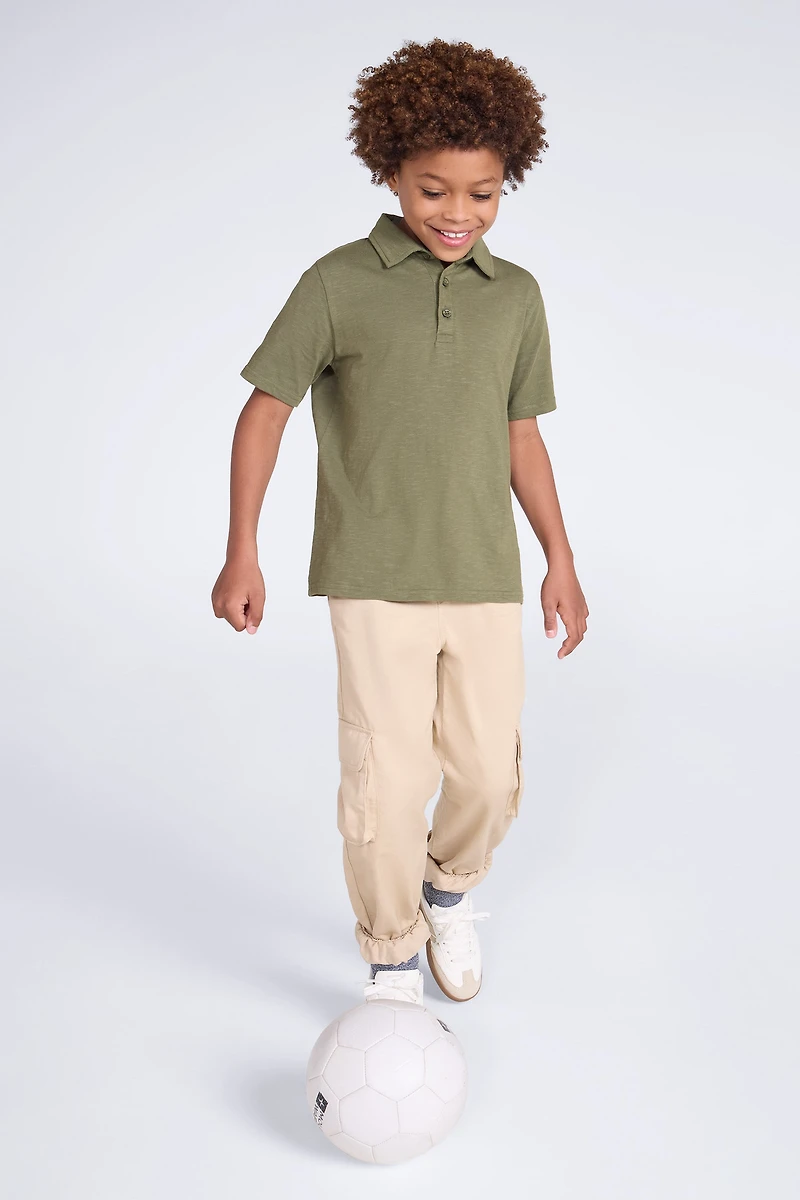 Slub Kids Polo Shirt