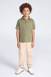 Slub Kids Polo Shirt