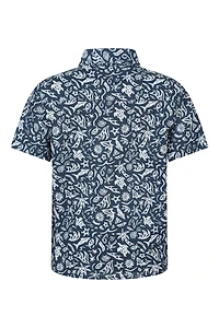 Printed Kids Woven Short Sleeve Shirt