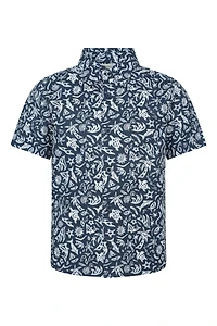 Printed Kids Woven Short Sleeve Shirt