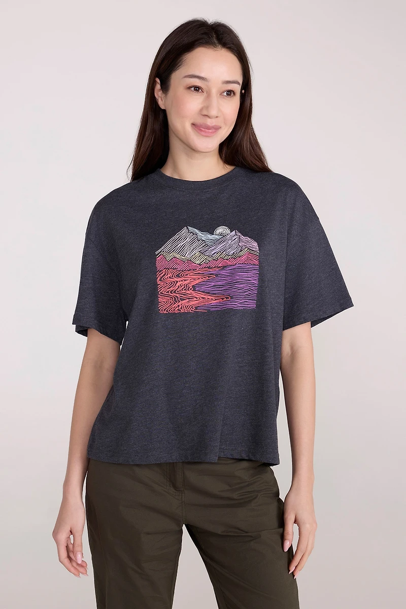 Landscape Womens Boxy Fit T-Shirt