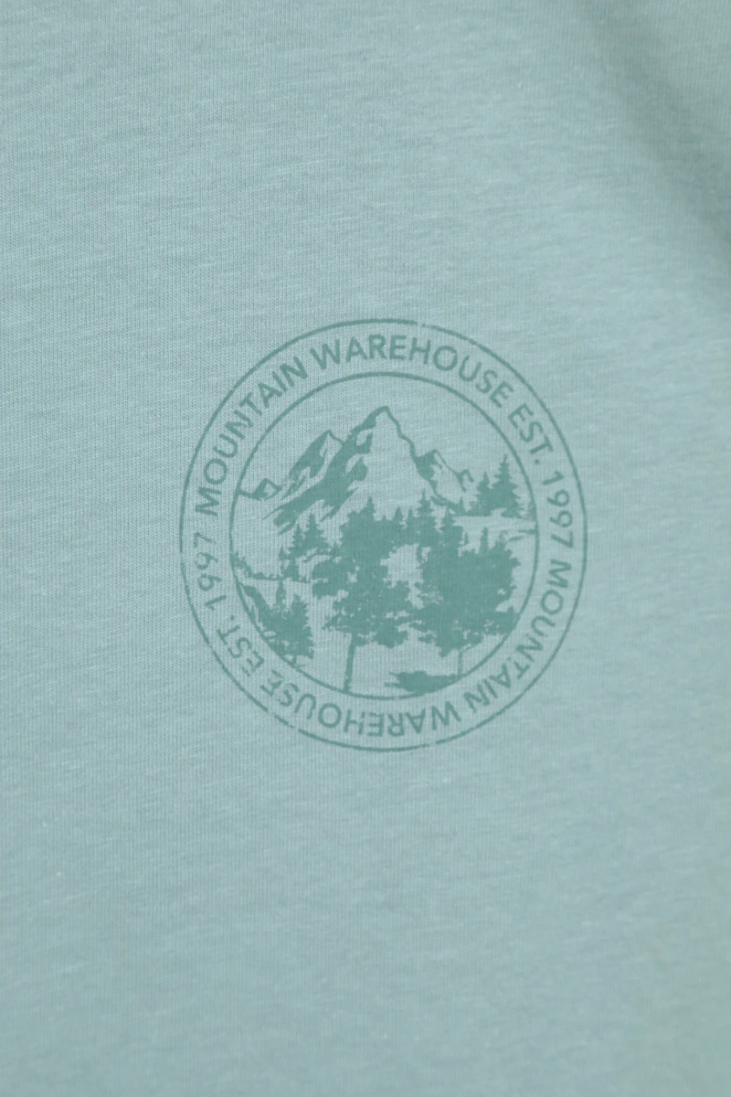 Printed Womens Mountain Relaxed Fit T-Shirt
