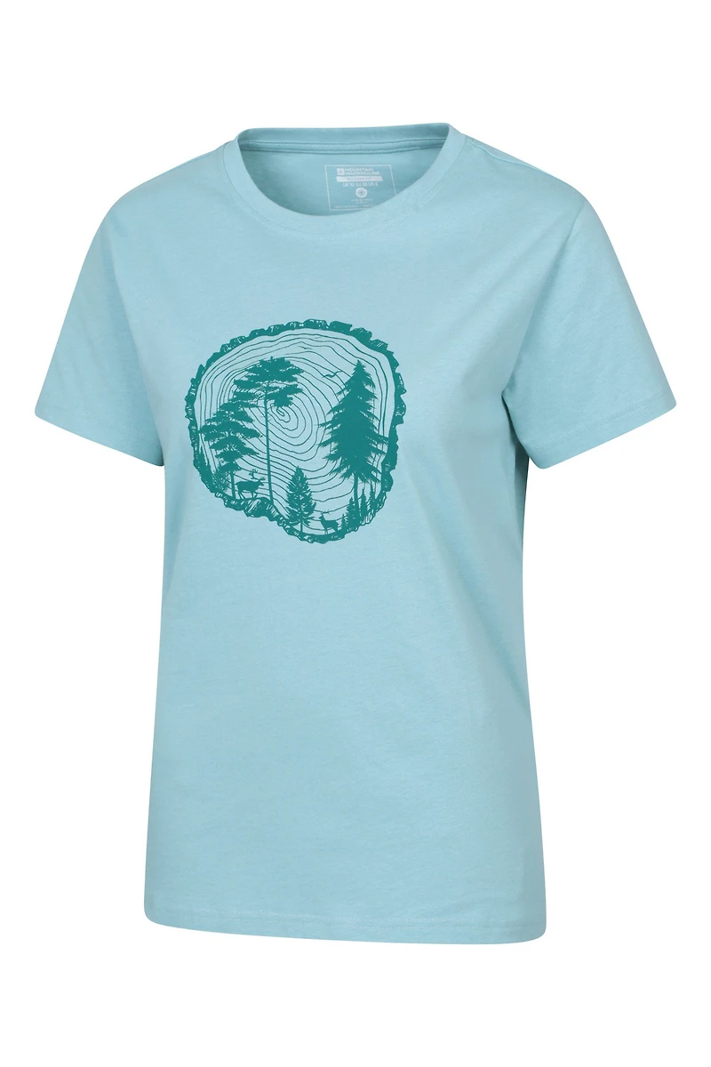 Tree Ring Womens Relaxed Fit T-Shirt