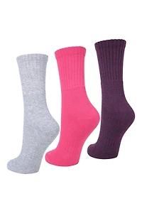 Quarter Length Womens Walking Sock 3-Pack