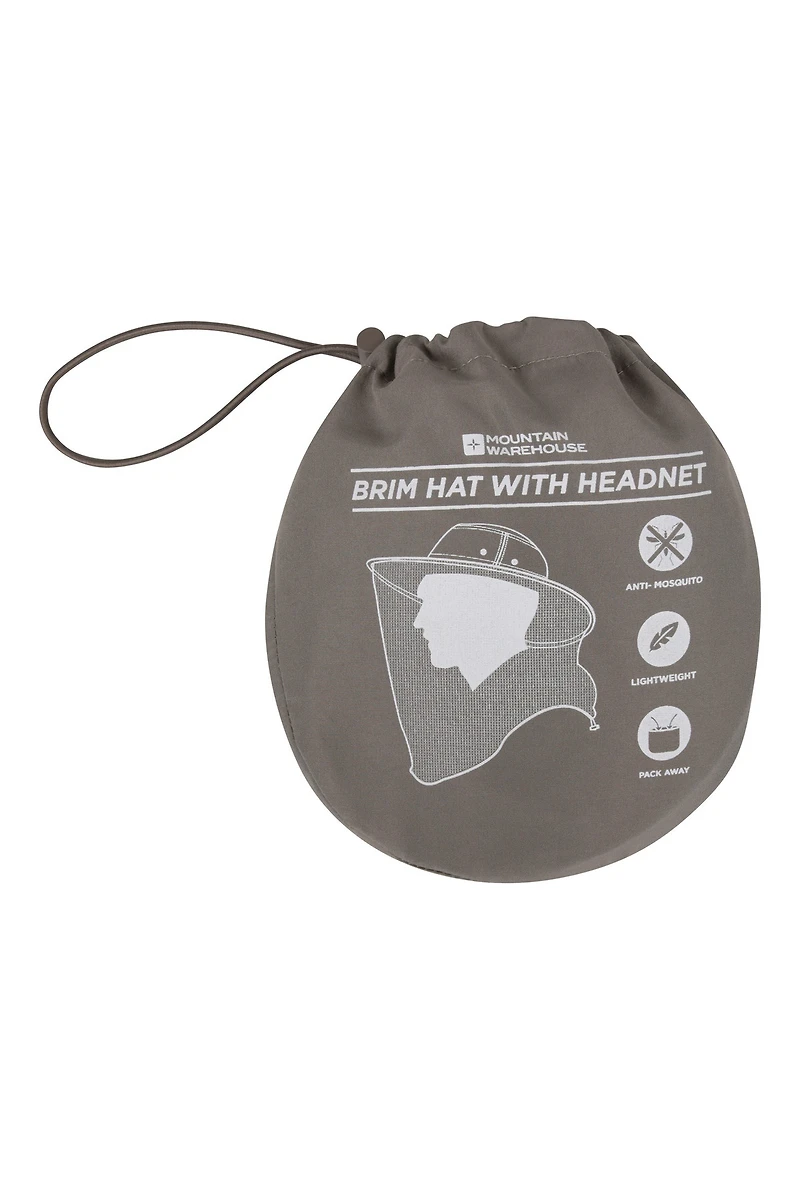 Packable Anti-Mosquito Headnet Hat