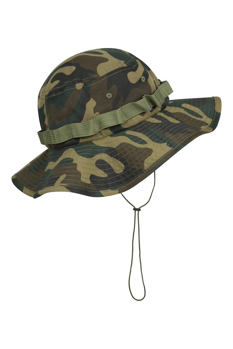Camouflage Mens Clip-Up Ventilated Brim Hat