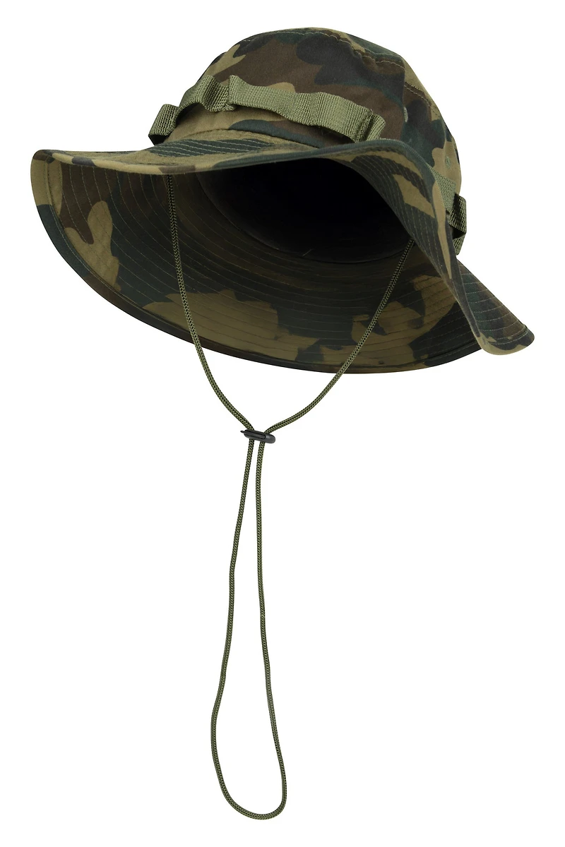 Camouflage Mens Clip-Up Ventilated Brim Hat