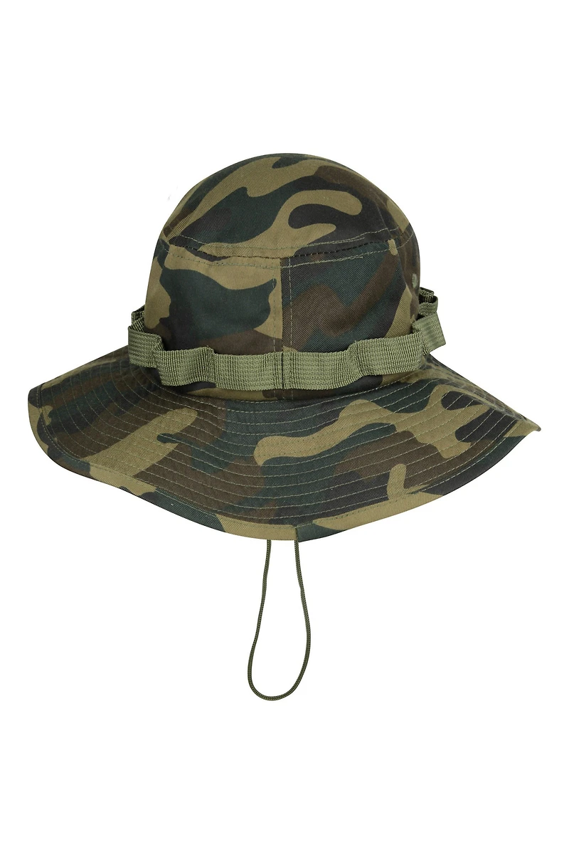 Camouflage Mens Clip-Up Ventilated Brim Hat