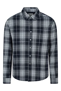 Sandalwood Mens Fleece Lined Long-Sleeve Overshirt