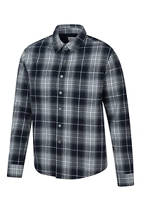 Sandalwood Mens Fleece Lined Long-Sleeve Overshirt