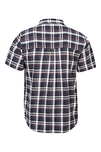 Trace Mens Flannel Short Sleeve Shirt