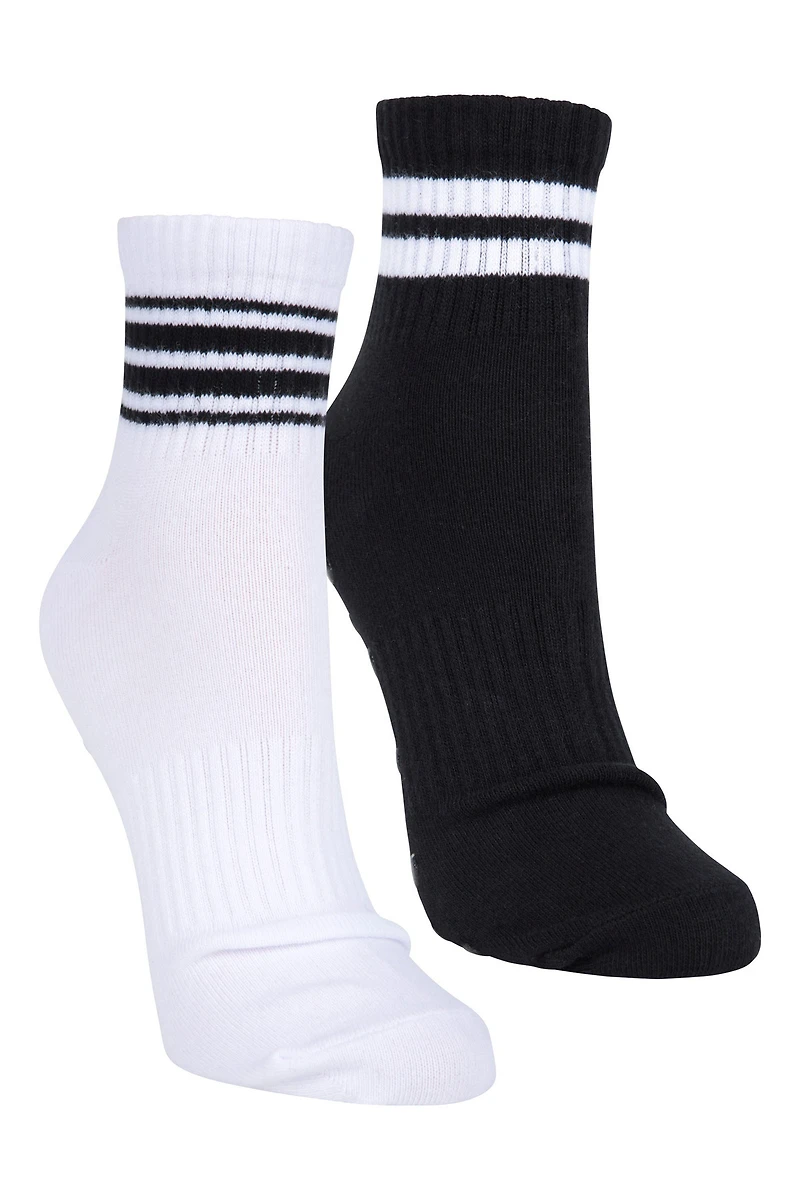 Grippi Womens Exercise Sock - 2PK