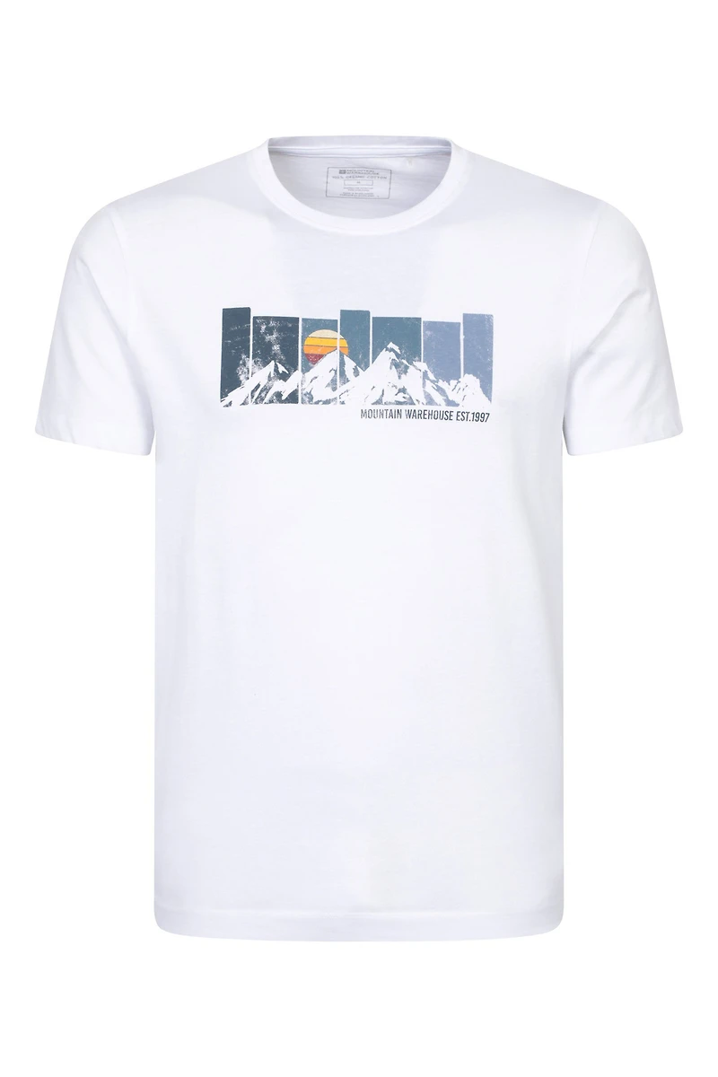 Gradient Mountain Men's Graphic T-Shirt