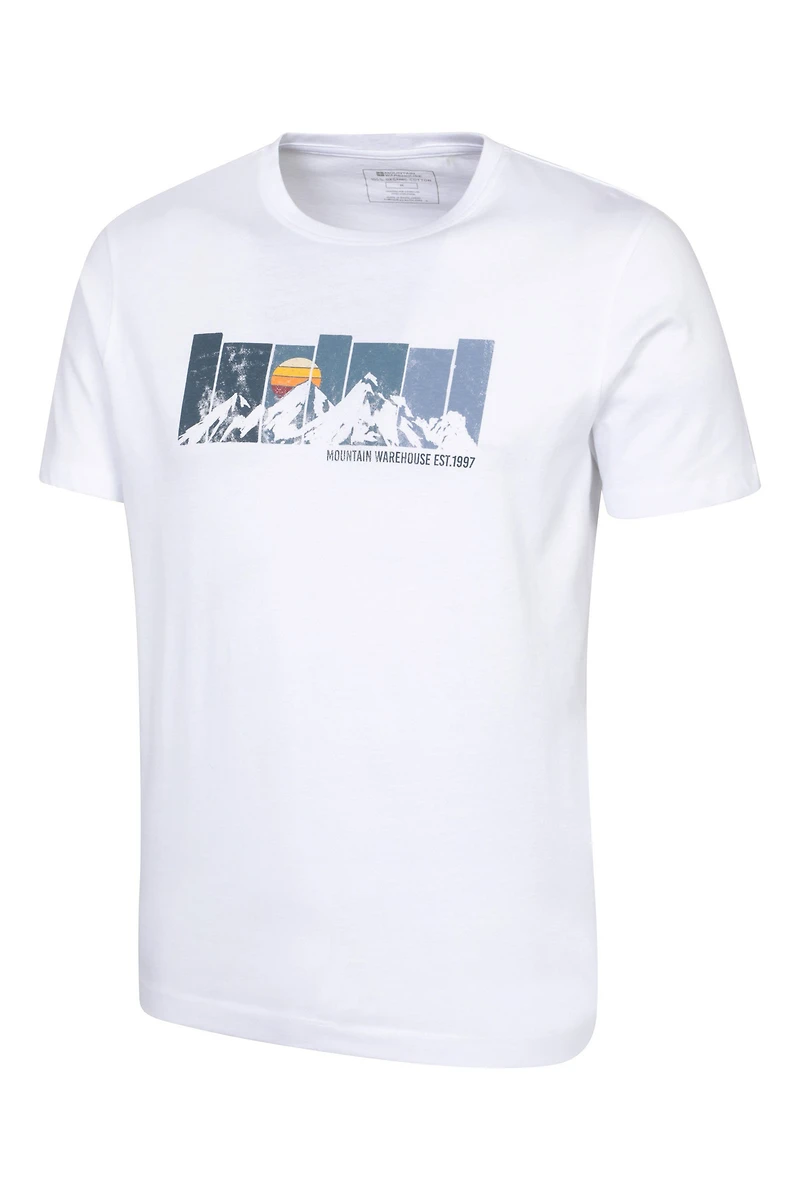 Gradient Mountain Men's Graphic T-Shirt