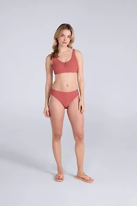Florence Womens Ribbed Bikini Bottoms