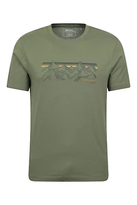 Mountain Stripe Men's Graphic T-Shirt