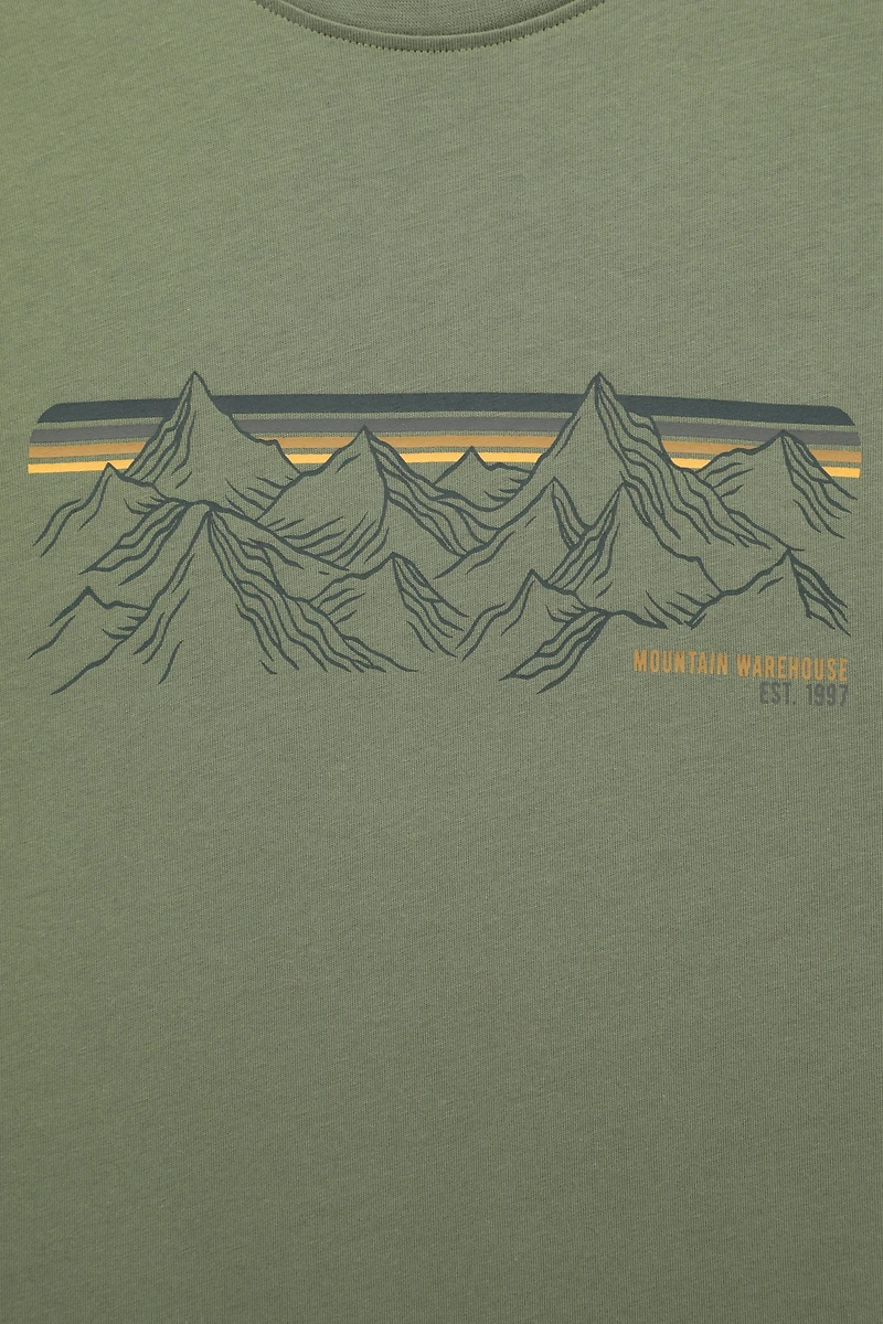 Mountain Stripe Men's Graphic T-Shirt