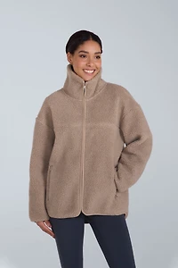 Anna Womens Sherpa Full Zip Fleece