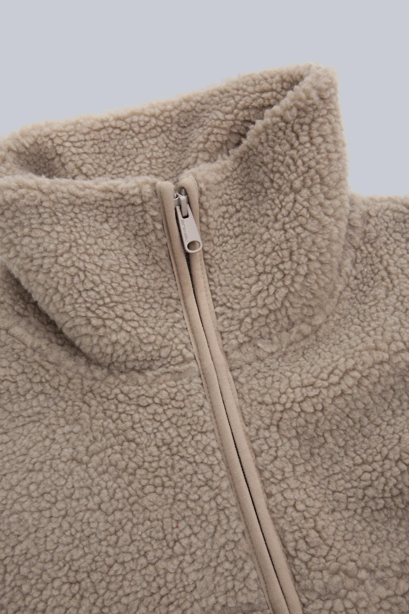 Anna Womens Sherpa Full Zip Fleece