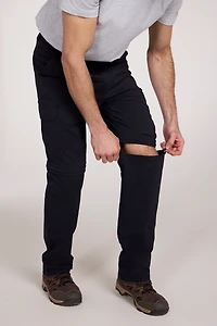 Delta Mens Cargo Stretch Zip-Off Trousers Regular