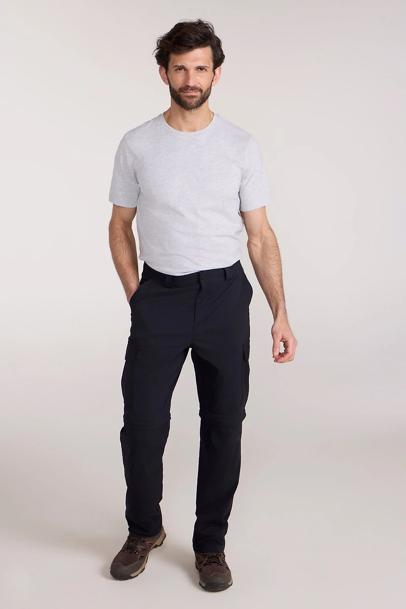 Delta Mens Cargo Stretch Zip-Off Trousers Regular