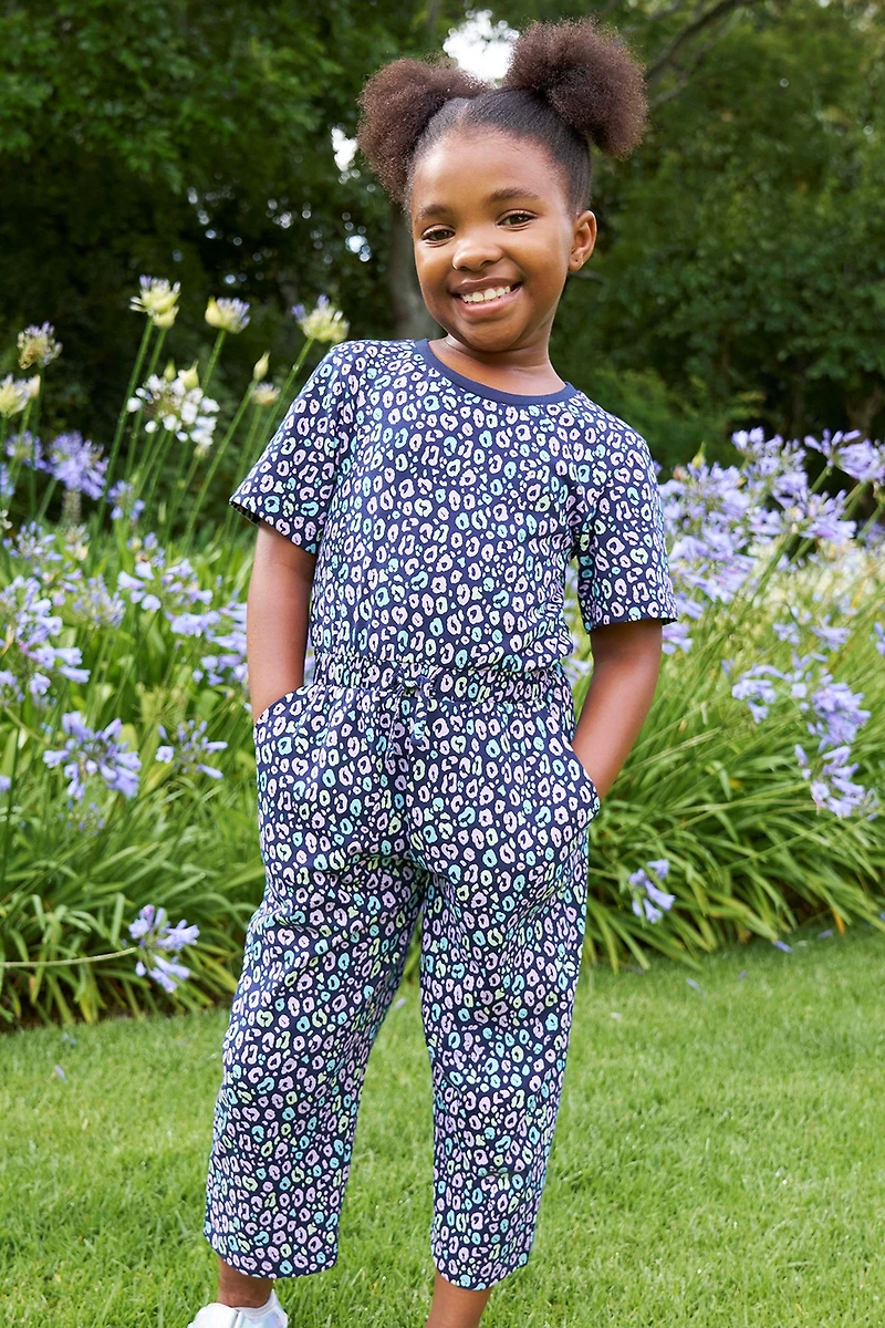 Poppy Kids Printed Jumpsuit