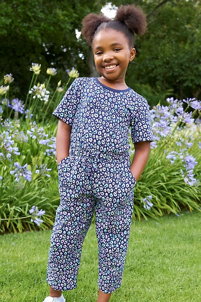 Poppy Kids Printed Jumpsuit