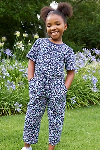 Poppy Kids Printed Jumpsuit