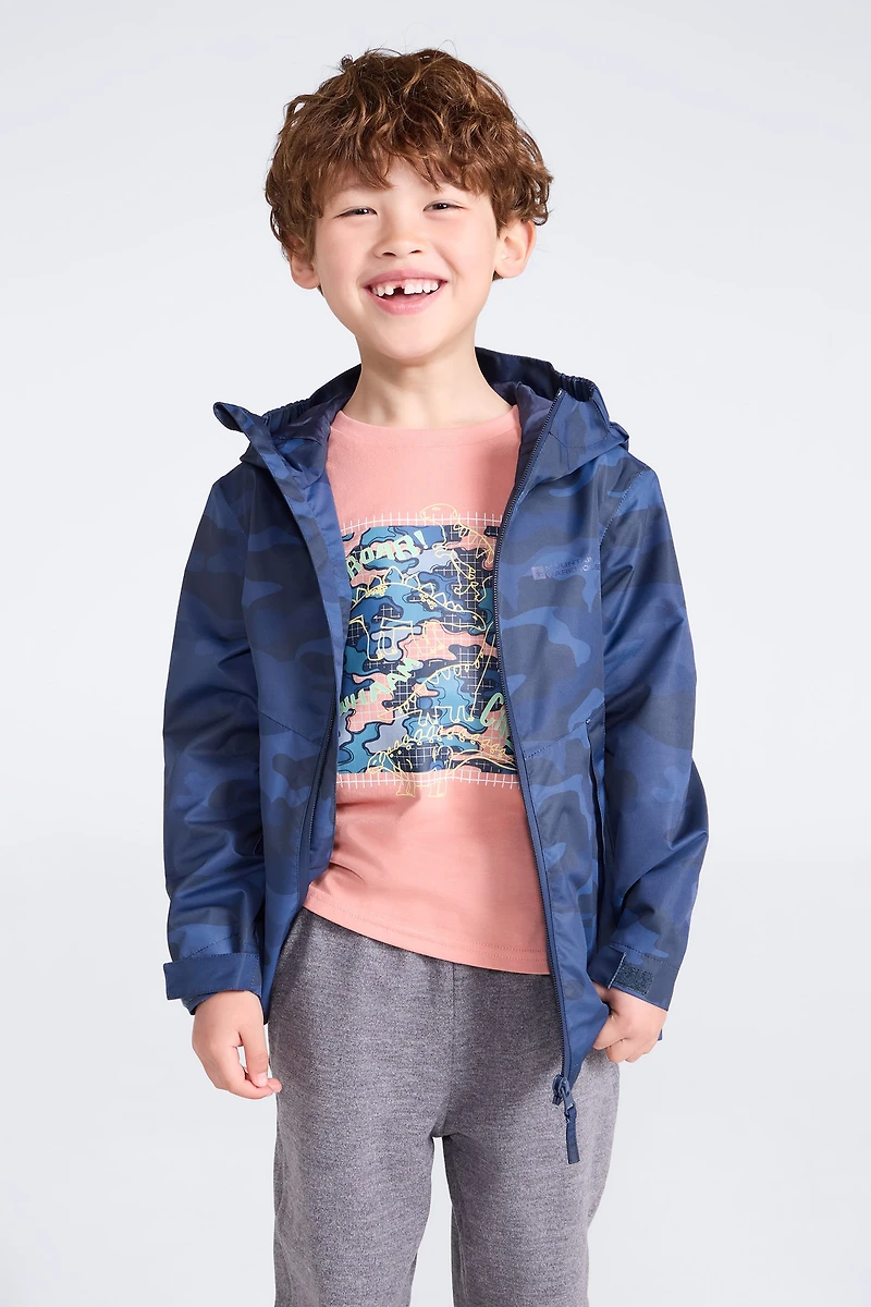 Ravine Kids Lightweight Printed Waterproof Jacket