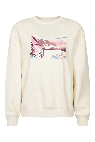 Printed Womens Relaxed Fit Sweatshirt