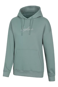 Printed Explore Womens Relaxed Fit Hoodie