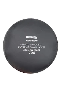 Stratus Mens Extreme Packable Hooded Down Jacket