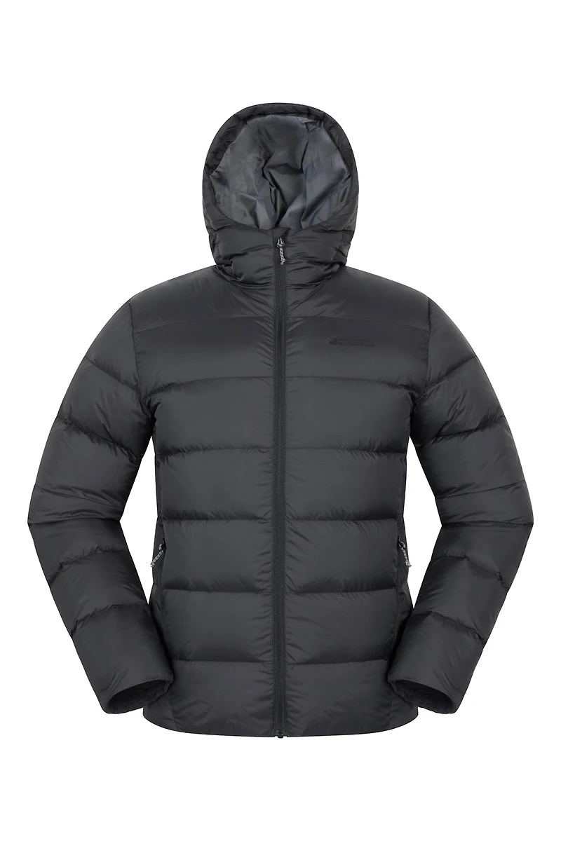 Stratus Mens Extreme Packable Hooded Down Jacket