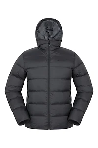 Stratus Mens Extreme Packable Hooded Down Jacket