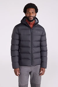 Stratus Mens Extreme Packable Hooded Down Jacket