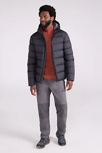 Stratus Mens Extreme Packable Hooded Down Jacket