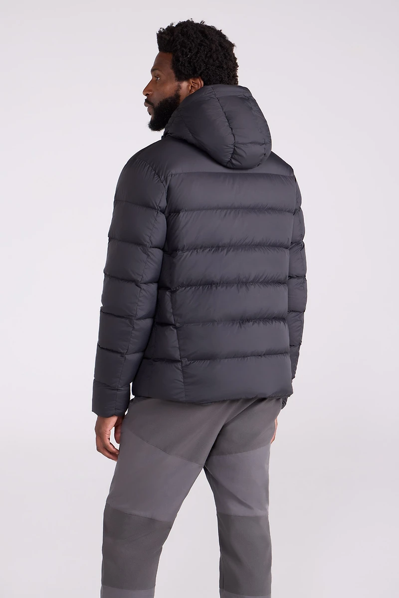 Stratus Mens Extreme Packable Hooded Down Jacket