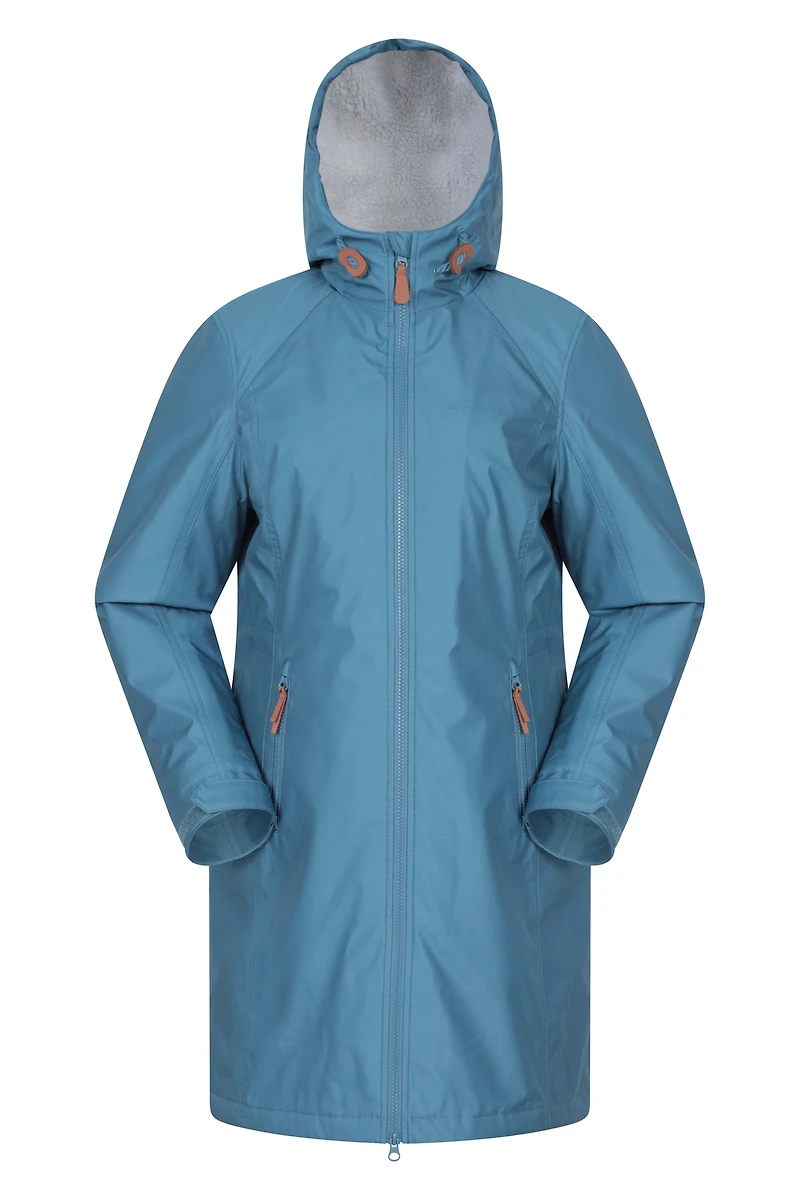 Iona Womens Borg Lined Longline Soft Shell