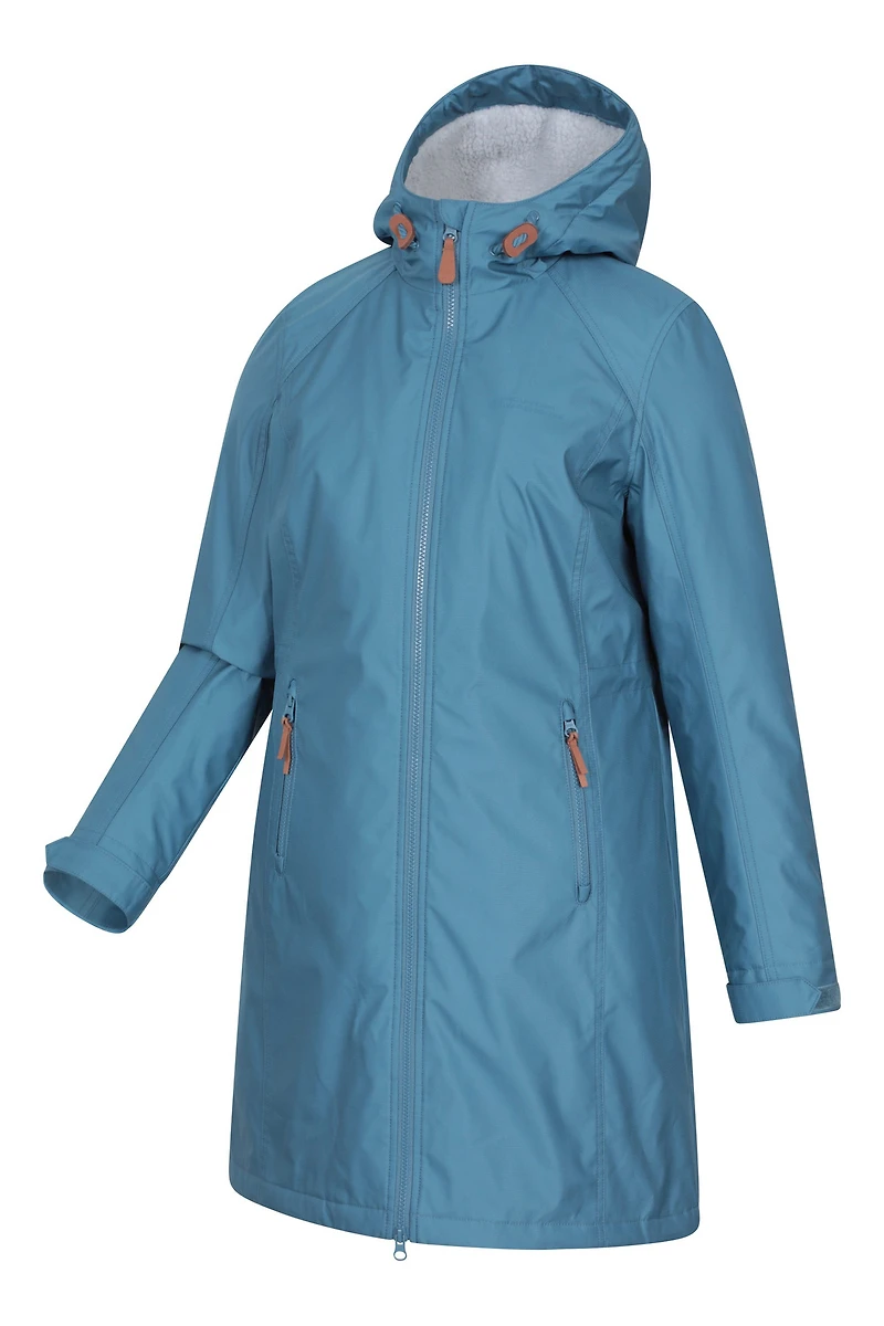 Iona Womens Borg Lined Longline Soft Shell