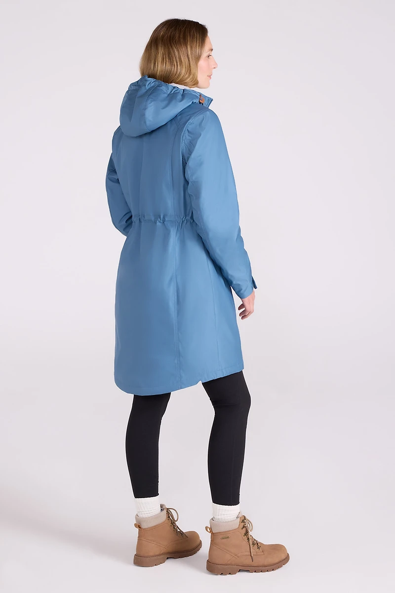 Iona Womens Borg Lined Longline Soft Shell