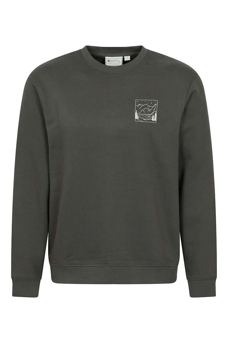 Mountain Scene Mens Graphic Sweatshirt