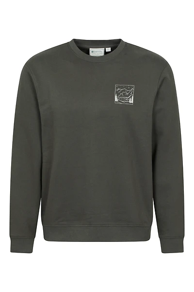Mountain Scene Mens Graphic Sweatshirt